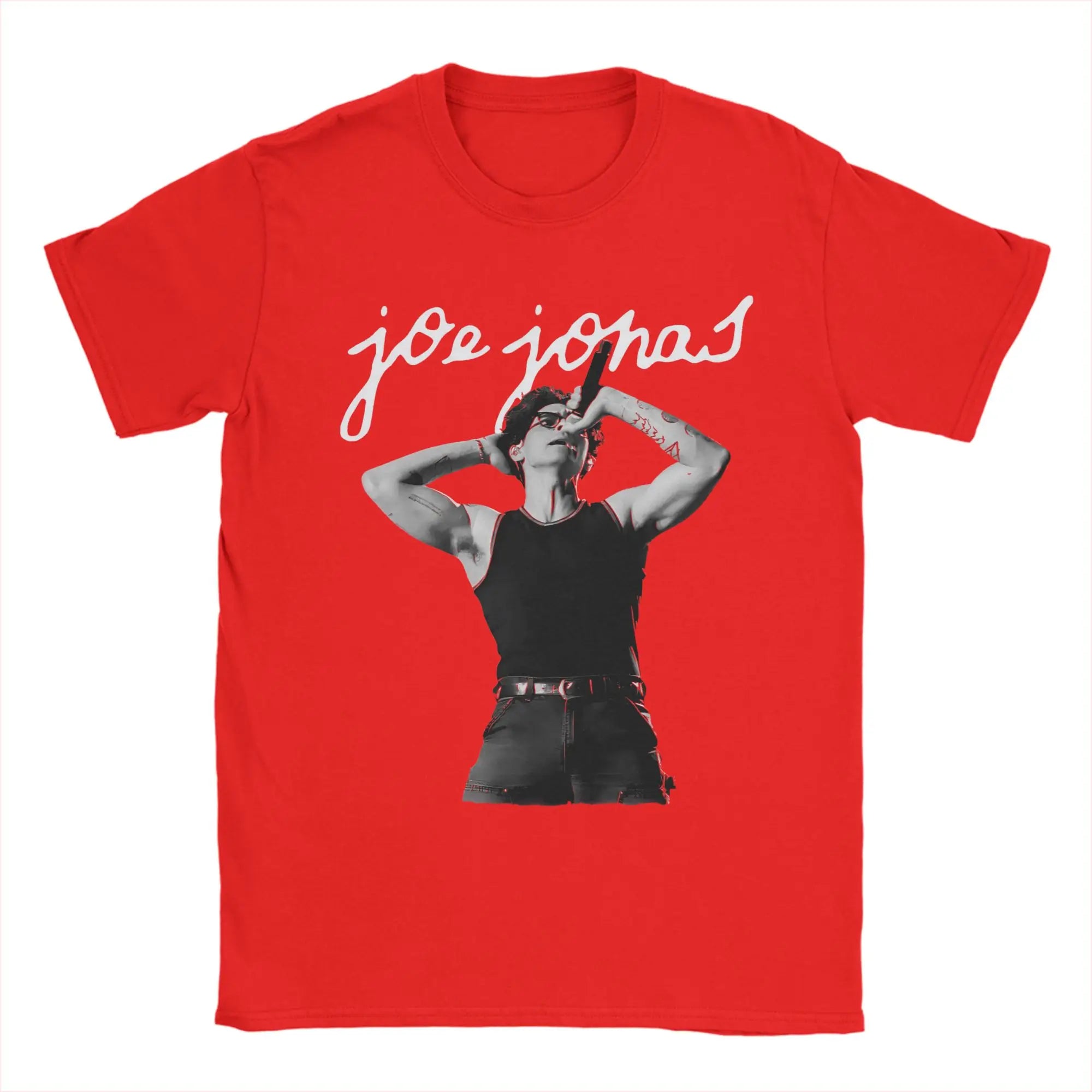 Joe Jonas Joecation Men T Shirts  Novelty Tee Shirt Short Sleeve O Neck T-Shirts Cotton 4XL 5XL 6XL Tops