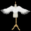 Angel Wings White Feather Swallow Shaped Wing Costume Cosplay Adult Children's Performance Halloween Props Bridal Wedding Decor
