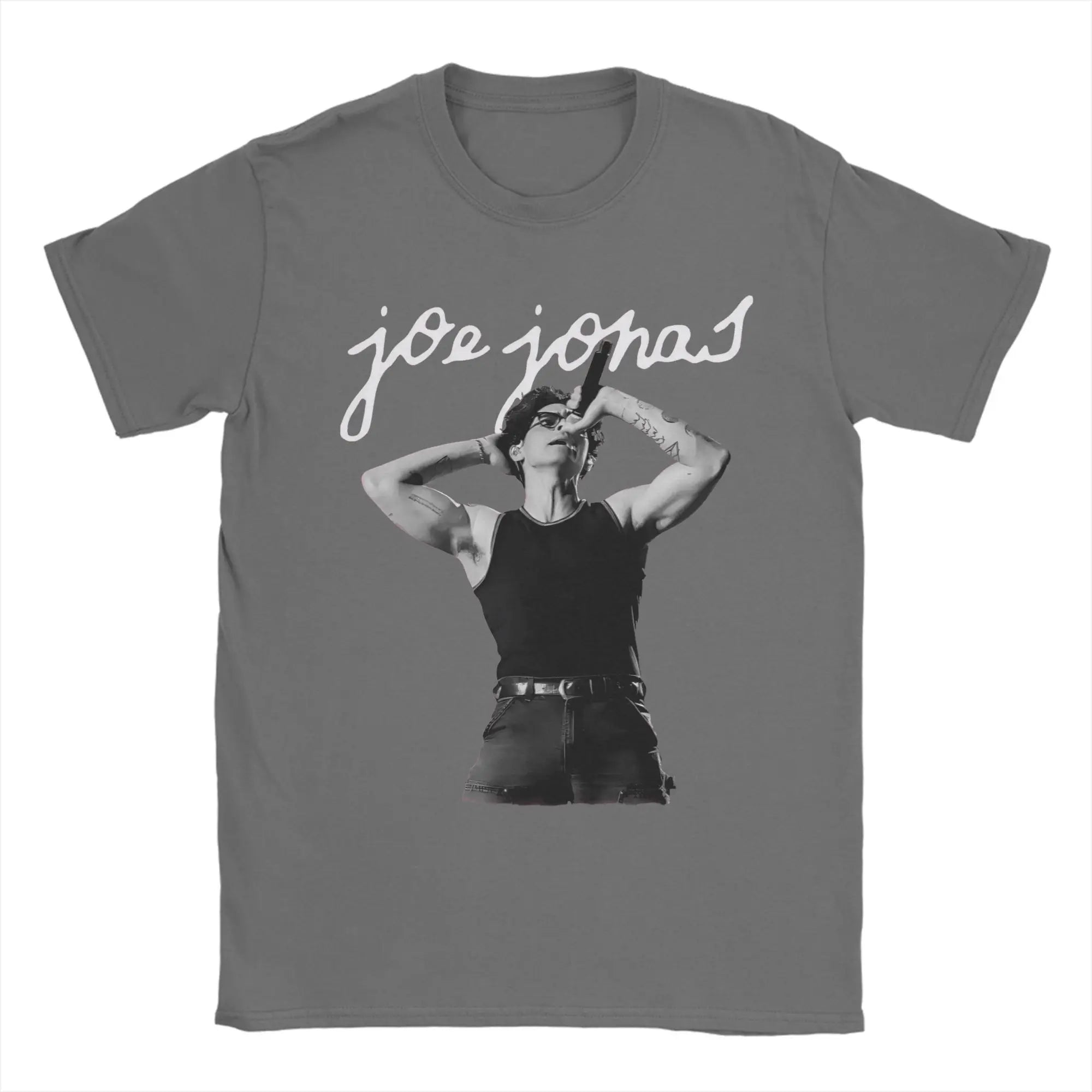 Joe Jonas Joecation Men T Shirts  Novelty Tee Shirt Short Sleeve O Neck T-Shirts Cotton 4XL 5XL 6XL Tops