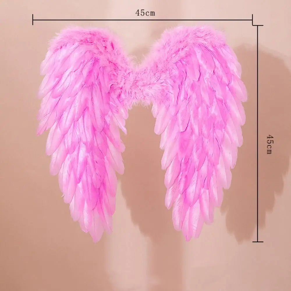 New White Feather Wings Handmade Party Props Cosplay Little Wings Black Angel Wings Party