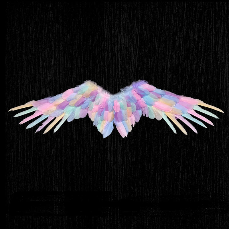 Angel Wings White Feather Swallow Shaped Wing Costume Cosplay Adult Children's Performance Halloween Props Bridal Wedding Decor