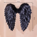 New White Feather Wings Handmade Party Props Cosplay Little Wings Black Angel Wings Party