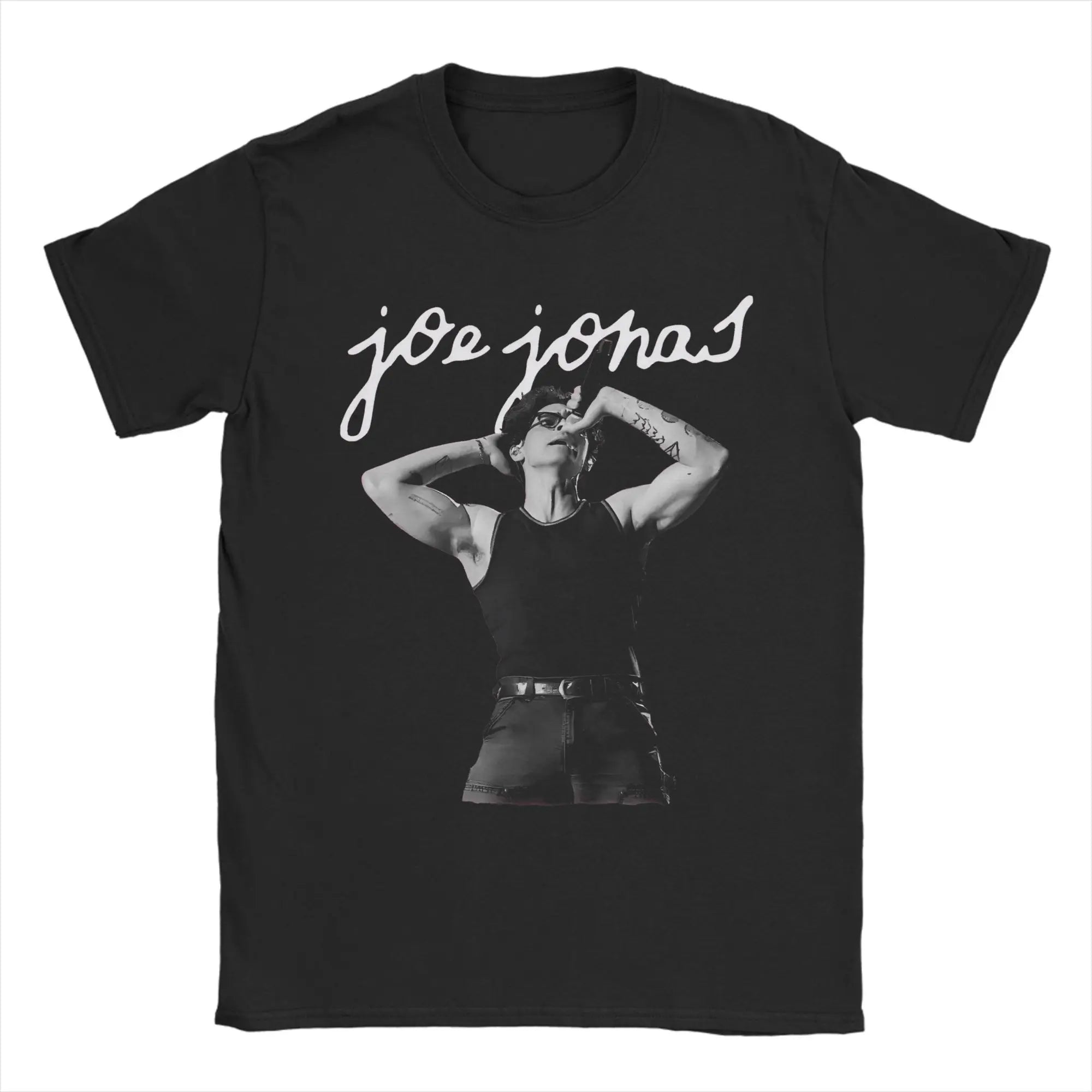 Joe Jonas Joecation Men T Shirts  Novelty Tee Shirt Short Sleeve O Neck T-Shirts Cotton 4XL 5XL 6XL Tops