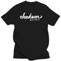 New Black Rock Guitarist Metal Band Short Sleeve cotton T Shirts JACKSON Guitars Logo T-shirt  Man Clothing harajuku  t-
