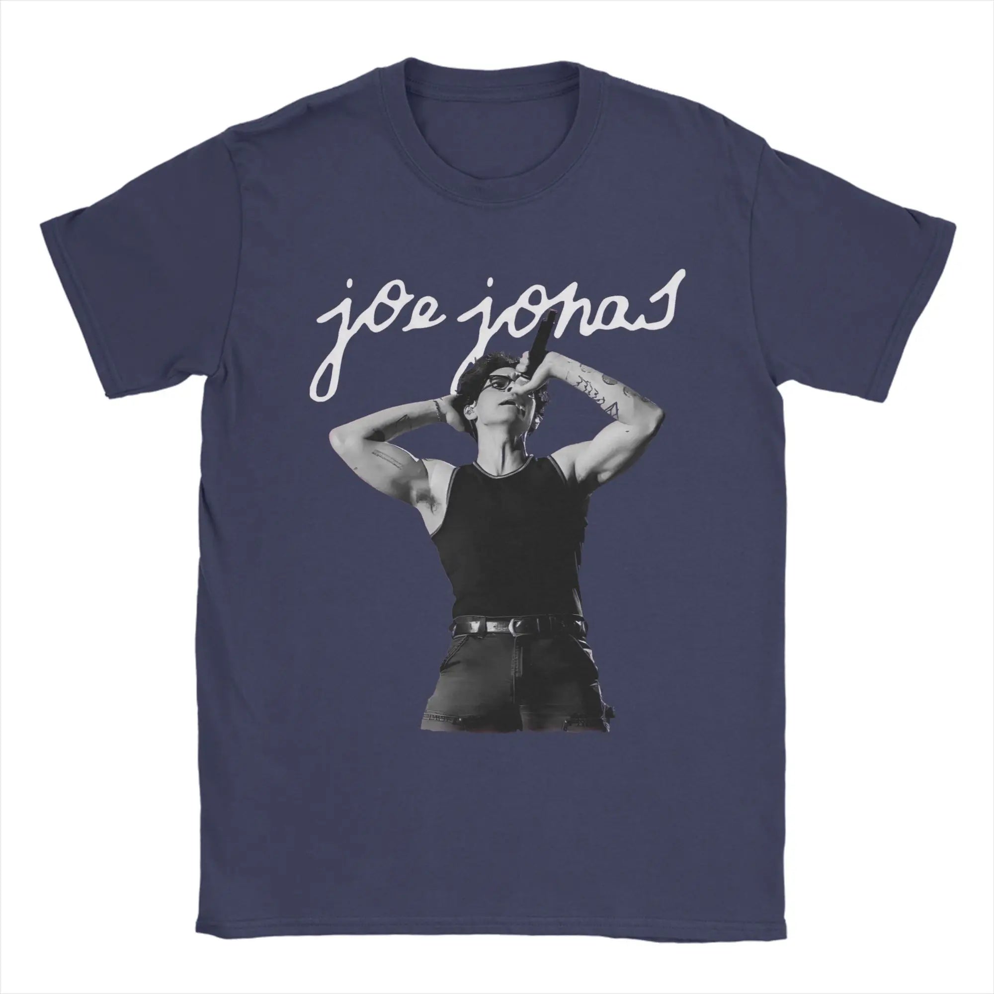 Joe Jonas Joecation Men T Shirts  Novelty Tee Shirt Short Sleeve O Neck T-Shirts Cotton 4XL 5XL 6XL Tops