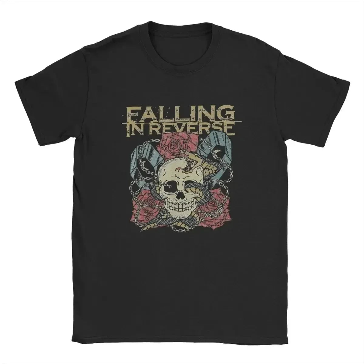 2025 Vintage Falling in Reverse Band T-shirt Short Sleeve Summer Tshirts Hip Hop Men Women Clothes Fans Tee Tops Clothing