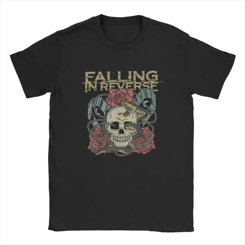 2025 Vintage Falling in Reverse Band T-shirt Short Sleeve Summer Tshirts Hip Hop Men Women Clothes Fans Tee Tops Clothing