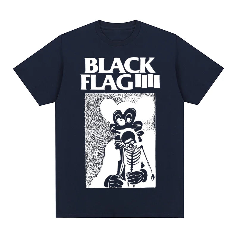 Punk Rock Band Black Flag Vintage t-shirt Trend Classic Harajuku Casual Female Cotton Men T shirt New TEE TSHIRT Womens tops