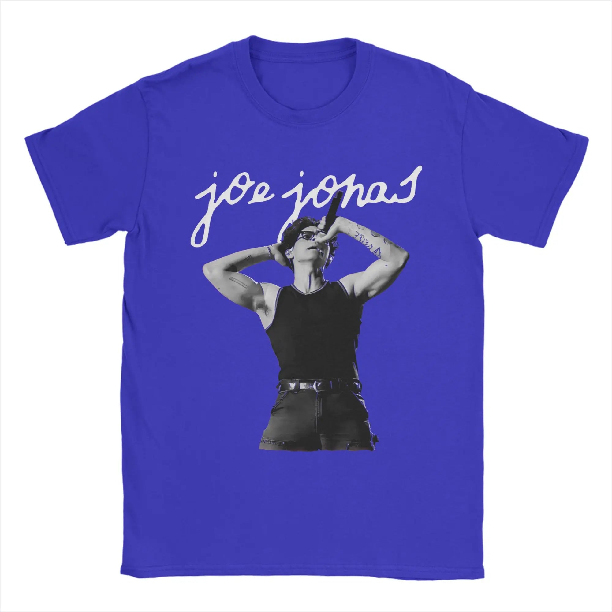 Joe Jonas Joecation Men T Shirts  Novelty Tee Shirt Short Sleeve O Neck T-Shirts Cotton 4XL 5XL 6XL Tops