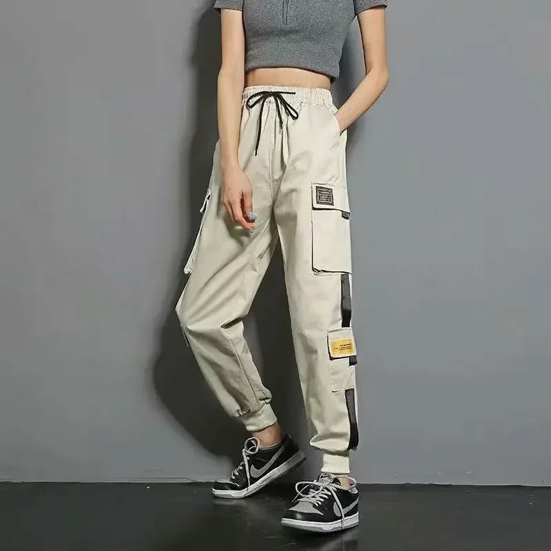 Black Work Pants for Women in Spring and Autumn 2024 New Ins Trendy and Versatile Slimming Elastic Ankle-Length Sports Pants