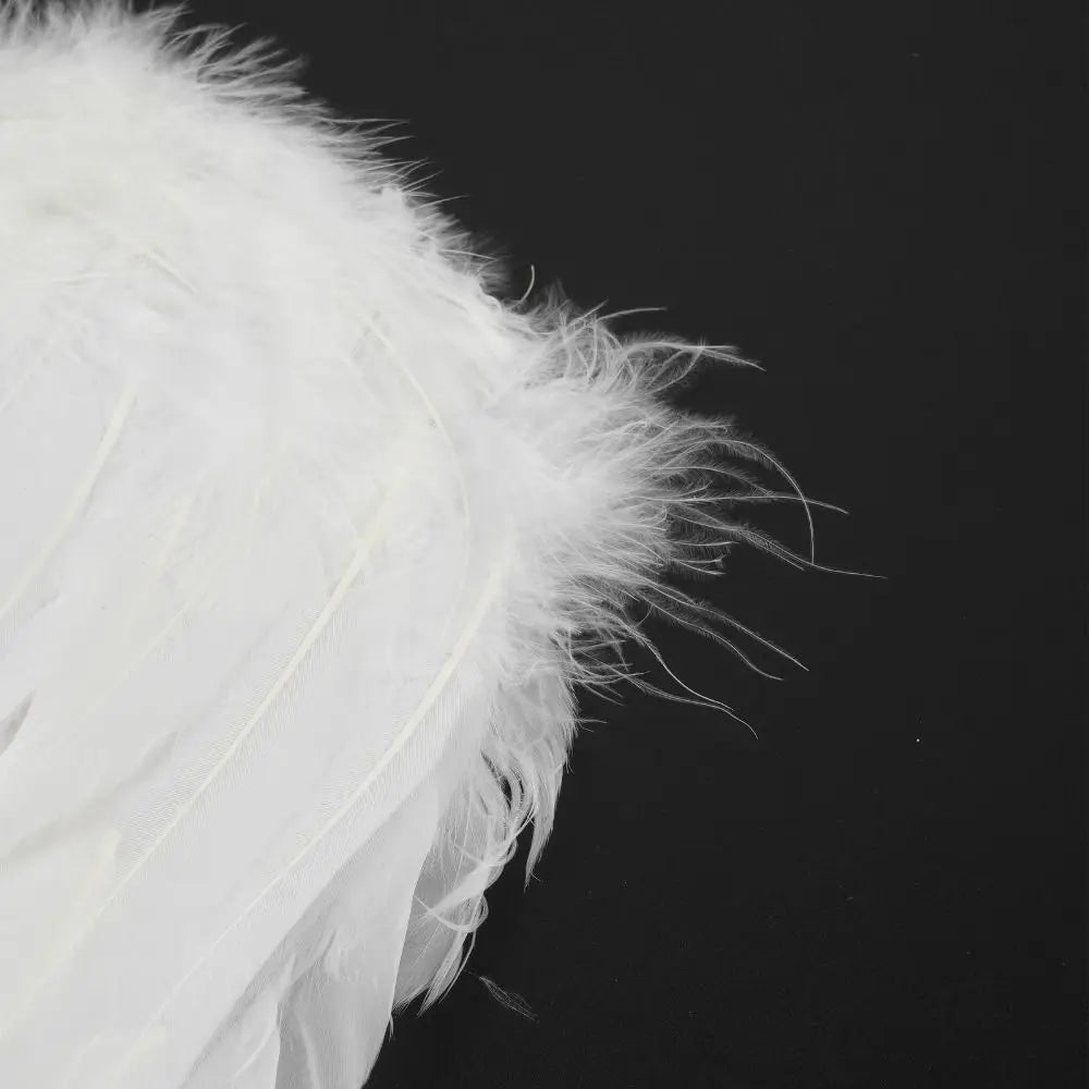 Soft White Feather Wings Black Party Props Cosplay Little Wings Handmade Angel Wings Christmas